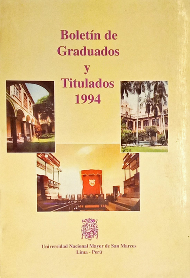 BOLETÍN DE GRADUADOS Y TITULADOS 1994