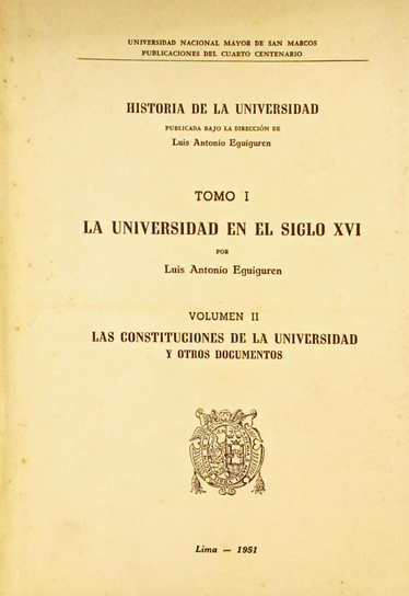 HISTORIA DE LA UNIVERSIDAD: LA UNIVERSIDAD EN EL SIGLO XVI (Tomo I, Vol. II)