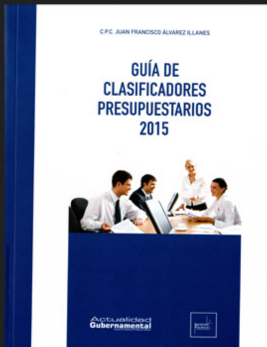 GUÍA DE CLASIFICADORES PRESUPUESTARIOS 2015