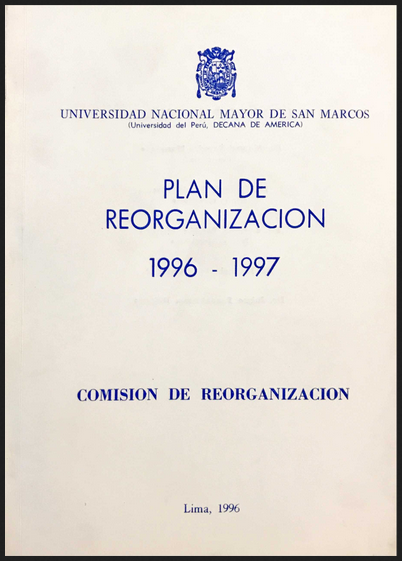 PLAN DE REORGANIZACION 1996-1997