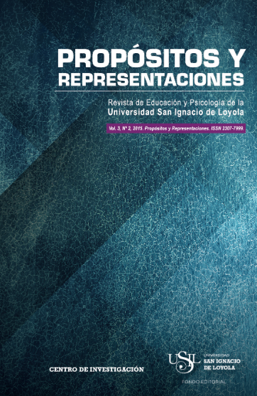 PROPÓSITOS Y REPRESENTACIONES Vol. 3/ Nº2