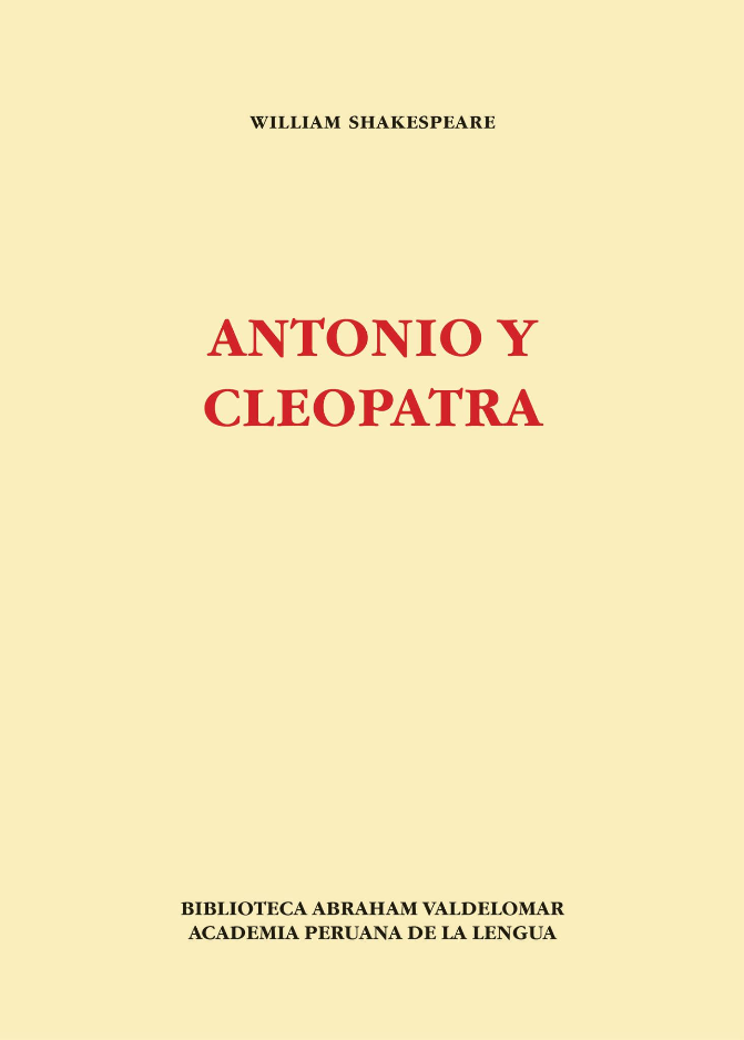 ANTONIO Y CLEOPATRA