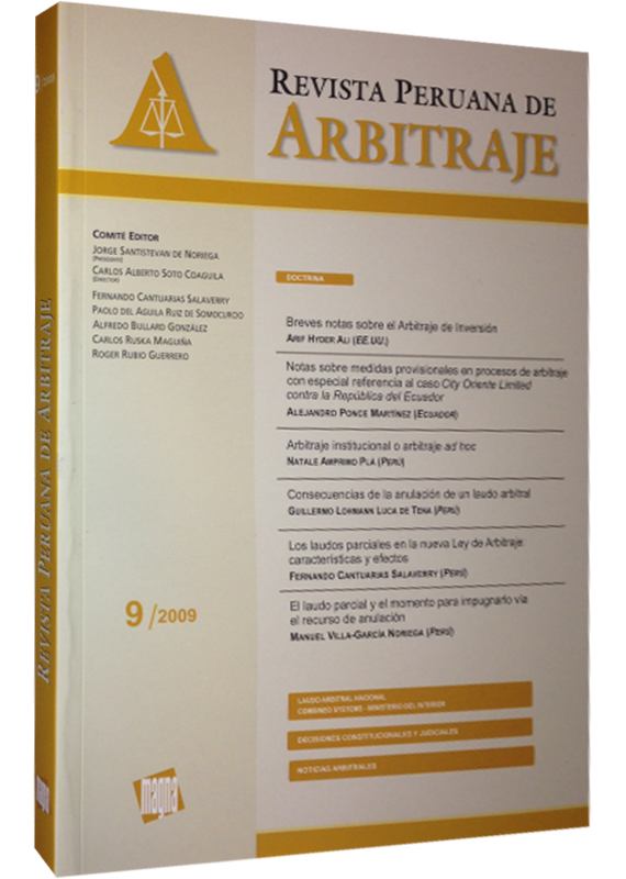 REVISTA PERUANA DE ARBITRAJE, 9