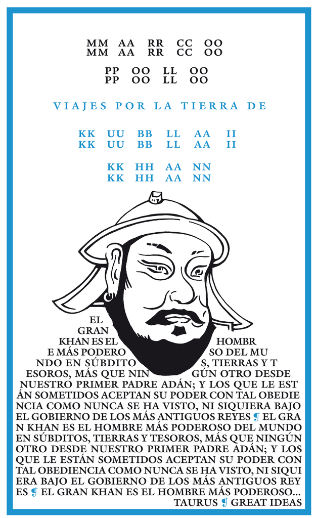 VIAJES POR LA TIERRA DE KUBLAIN  KHAN