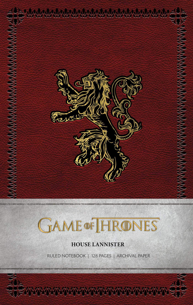 GAME OF THORNES - House Lannister (Leather Ruled Notebook)