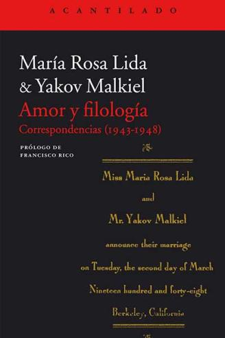 AMOR Y FILOLOGÍA