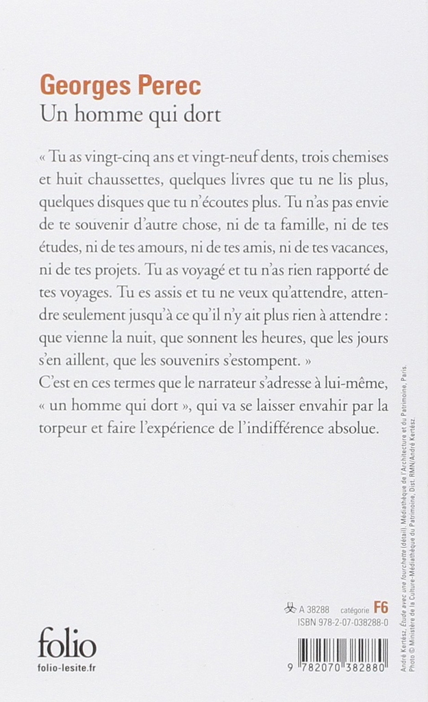 UN HOMME QUI DORT