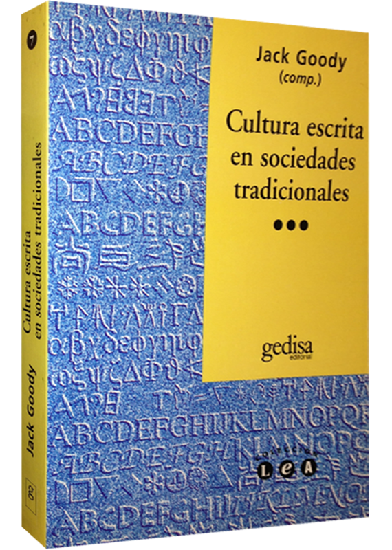 CULTURA ESCRITA Y SOCIEDADES TRADICIONALES