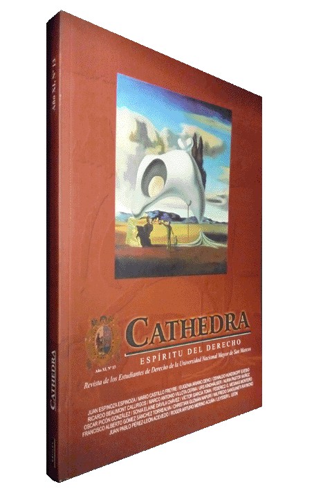 CATHEDRA. ESPÍRITU DEL DERECHO Nº 13