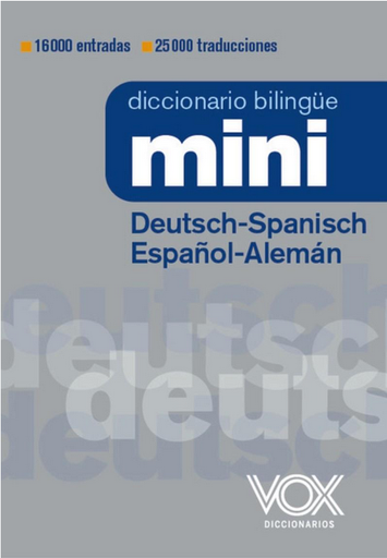 [9788499744063] DICCIONARIO MINI DEUTSCH-SPANISCH ESPAÑOL-ALEMÁN
