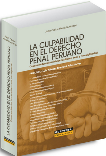 [9786124144462] LA CULPABILIDAD EN EL DERECHO PENAL PERUANO