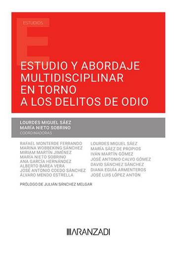 [9788411258128] ESTUDIO Y ABORDAJE MULTIDISCIPLINAR EN TORNO A LOS DELITOS DE ODIO