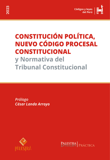 [9786123253790] CONSTITUCIÓN POLÍTICA, NUEVO CÓDIGO PROCESAL CONSTITUCIONAL
