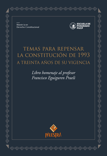[9786123253691] TEMAS PARA REPENSAR LA CONSTITUCIÓN DE 1993: A TREINTA AÑOS DE SU VIGENCIA