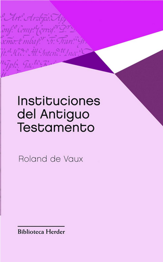 [9788425431036] INSTITUCIONES DEL ANTIGUO TESTAMENTO