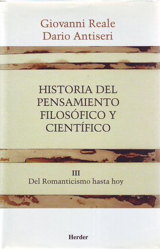 [9788425415913] HISTORIA DEL PENSAMIENTO FILOSÓFICO Y CIENTÍFICO III