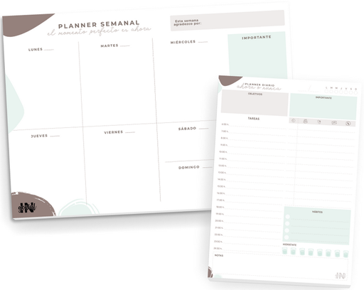 [736372033529] PACK TEO:  Planner semanal + planner diario