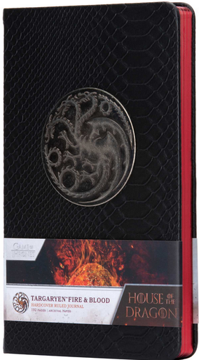 [9798886632606] HOUSE OF THE DRAGON: Targaryen Fire & Blood Hardcover Journal (agenda)