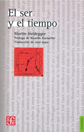 [9786071675835] EL SER Y EL TIEMPO