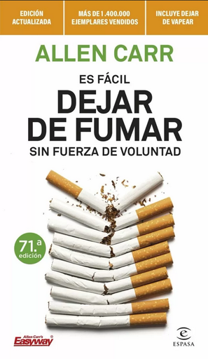 [9788467070590] ES FÁCIL DEJAR DE FUMAR SIN FUERZA DE VOLUNTAD