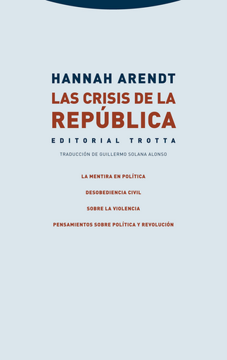 [9788413641102] LAS CRISIS DE LA REPÚBLICA