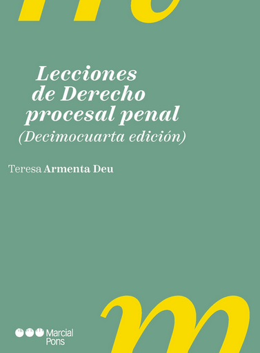 [9788413818474] LECCIONES DE DERECHO PROCESAL PENAL