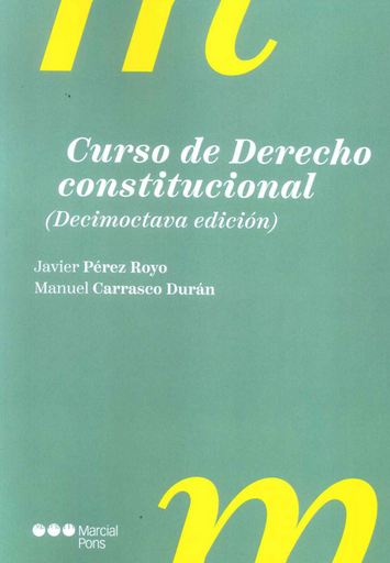 [9788413816937] CURSO DE DERECHO CONSTITUCIONAL