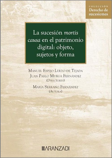 [9788411621427] LA SUCESIÓN MORTIS CAUSA EN EL PATRIMONIO DIGITAL
