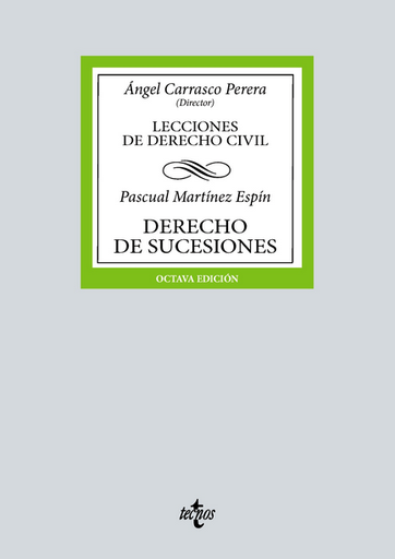 [9788430990733] DERECHO DE SUCESIONES