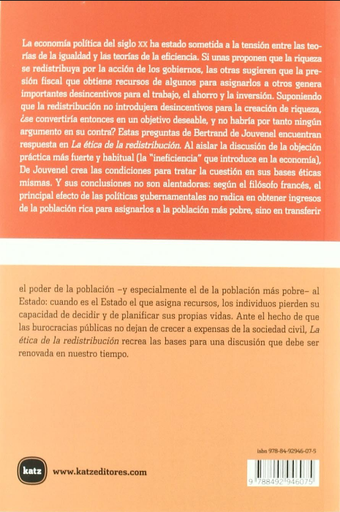 [9788492946075] LA ÉTICA DE LA REDISTRIBUCIÓN