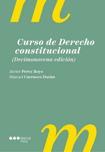 [9788413819914] CURSO DE DERECHO CONSTITUCIONAL