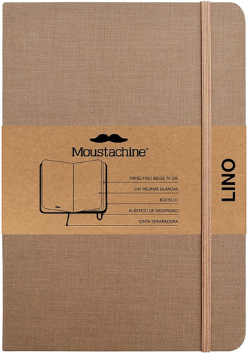 [9798888270028] Libreta MOUSTACHINE CLASSIC LINO HABANO OSCURO - Large (20x26 cm)
