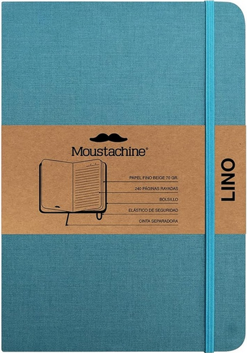 [9798888270202] Libreta MOUSTACHINE CLASSIC LINO VERDE AGUA - Large (20x26 cm)