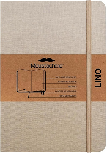 [9798888271124] Libreta MOUSTACHINE CLASSIC LINO HABANO CLARO - Medium (14x20 cm)