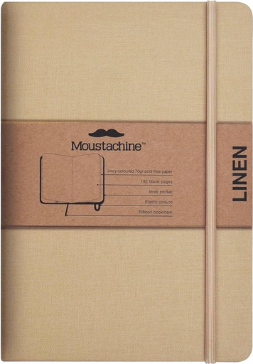 [9798888272244] Libreta MOUSTACHINE CLASSIC LINO HABANO CLARO - Pocket (9x14 cm)