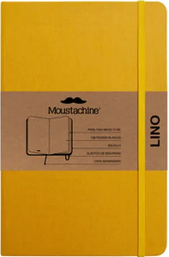 [9798888272374] Libreta MOUSTACHINE CLASSIC LINO AMARILLO - Pocket