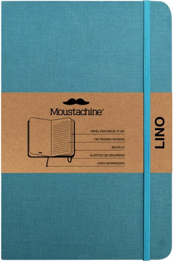 [9798888272442] Libreta MOUSTACHINE CLASSIC LINO AZUL OSCURO - Pocket