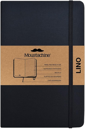 [9798888272480] Libreta MOUSTACHINE CLASSIC LINO AZULINO - Pocket (9x14 cm)