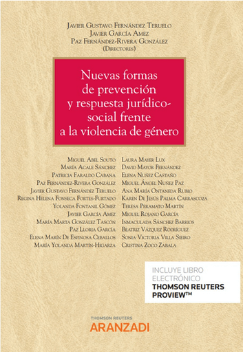 [9788413907154] NUEVAS FORMAS DE PREVENCIÓN Y RESPUESTA JURÍDICO-SOCIAL FRENTE A LA VIOLENCIA DE GÉNERO