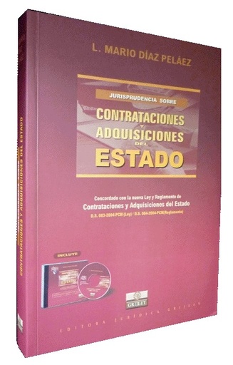 [9789972040627] JURISPRUDENCIA SOBRE CONTRATACIONES Y ADQUISICIONES DEL ESTADO