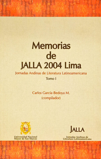 [9799972463029] MEMORIAS DE JALLA 2004 LIMA (Tomo I)