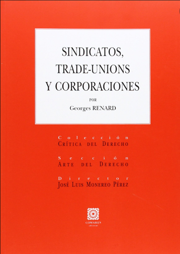 [9788490451571] SINDICATOS, TRADE-UNIONS Y CORPORACIONES