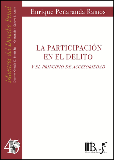 [9789974708488] LA PARTICIPACIÓN EN EL DELITO