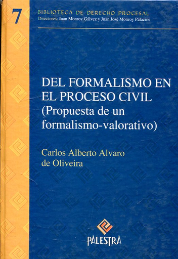 [9789972224584] DEL FORMALISMO EN EL PROCESO CIVIL