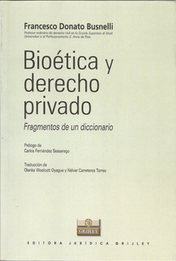 [9972040151] BIOÉTICA Y DERECHO PRIVADO