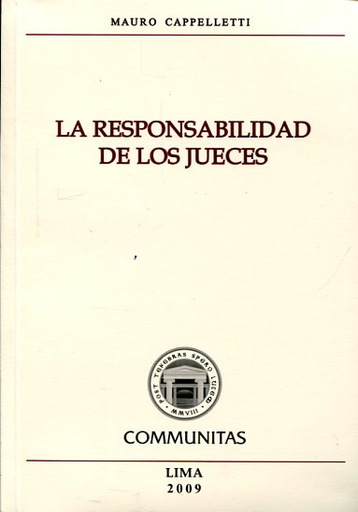 [9786124530920] LA RESPONSABILIDAD DE LOS JUECES