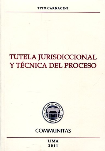 [9786124576676] TUTELA JURISDICCIONAL Y TÉCNICA DEL PROCESO