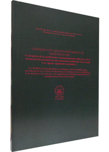 [012223] LITIGIO EST QUOD NOTAMUS IN ARBITRATUM