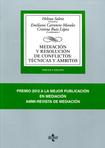 [9788430972739] MEDIACIÓN Y RESOLUCIÓN DE CONFLICTOS: TÉCNICAS Y ÁMBITOS