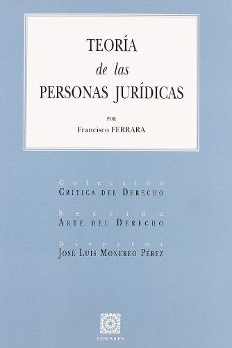 [9788498360301] TEORÍA DE LAS PERSONAS JURÍDICAS